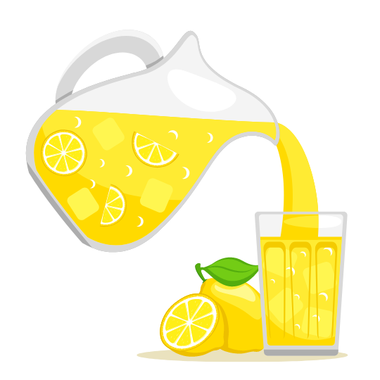 An image of lemonade being poured into a glass